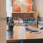 How do I fix error code 0xe06d7363?