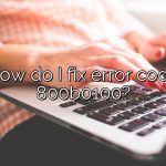 How do I fix error code 800b0100?