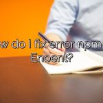 How do I fix error npm err Enoent?