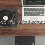 How do I fix install error 1603?