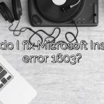 How do I fix Microsoft Installer error 1603?
