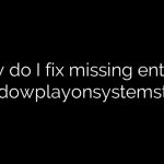 How do I fix missing entry in Shadowplayonsystemstart?
