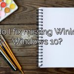 How do I fix missing Winload efi Windows 10?