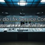 How do I fix Service Control Manager 7000 in Windows 10?