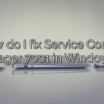 How do I fix Service Control Manager 7001 in Windows 7?