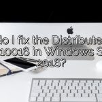 How do I fix the DistributedCOM error 10016 in Windows Server 2016?