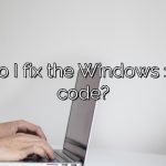 How do I fix the Windows 10 stop code?