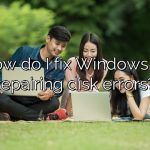 How do I fix Windows 10 repairing disk errors?