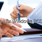 How do I fix Windows BCD error?