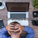 How do I fix windows stop code?