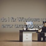 How do I fix Windows update error 0xc1900223?