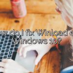 How do I fix Winload exe Windows 10?