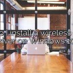 How do I install a wireless mouse driver on Windows 10?