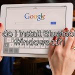 How do I install Bluetooth on Windows 11?
