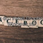 How do I install Dropbox on Windows 10?