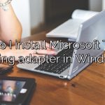 How do I install Microsoft Teredo tunneling adapter in Windows 7?