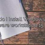 How do I install Windows 10 on VMware workstation 15 pro?