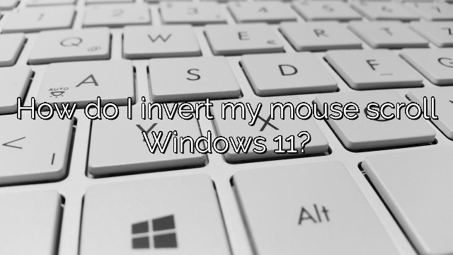 How do I invert my mouse scroll Windows 11?