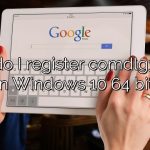 How do I register comdlg32 ocx on Windows 10 64 bit?