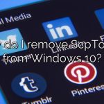 How do I remove ScpToolkit from Windows 10?