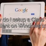 How do I setup a Cisco VPN client on Windows 10?