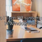 How do I Turn Off system sounds in Windows 10?