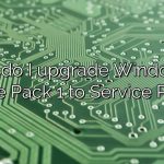 How do I upgrade Windows 7 Service Pack 1 to Service Pack 2?