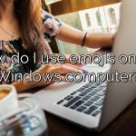 How do I use emojis on my Windows computer?
