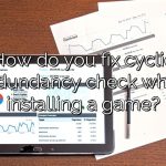 How do you fix cyclic redundancy check when installing a game?
