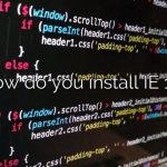 How do you install IE 11?