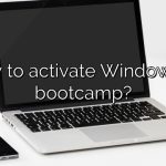 How to activate Windows 10 bootcamp?