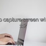 How to capture screen windows 11?