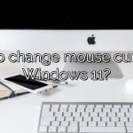 How to change mouse cursor on Windows 11?