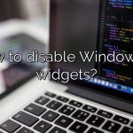 How to disable Windows 11 widgets?