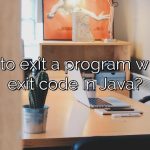 How to exit a program with an exit code in Java?