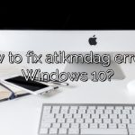 How to fix atikmdag error in Windows 10?