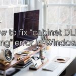 How to fix “cabinet DLL is missing” error in Windows 10?