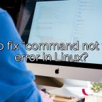 How to fix “command not found” error in Linux?