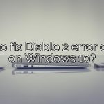 How to fix Diablo 2 error code 2 on Windows 10?