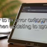 How to fix error 0x80070005 when updating to 1903?