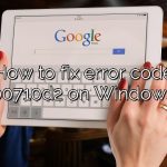How to fix error code 0x800710d2 on Windows 10?