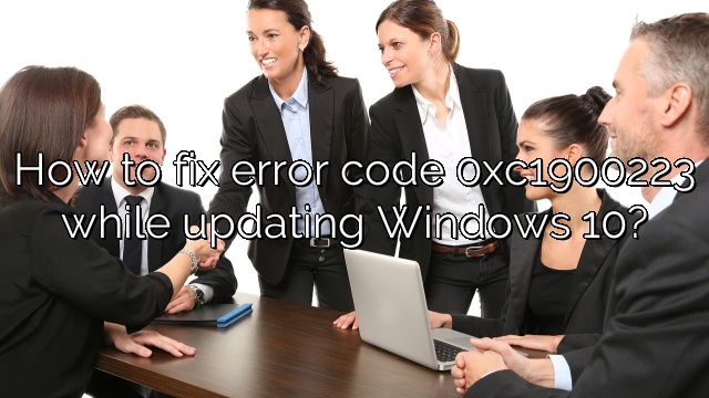 How to fix error code 0xc1900223 while updating Windows 10?