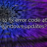 How to fix error code 463 so Windows updates?