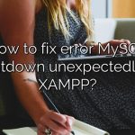 How to fix error MySQL shutdown unexpectedly in XAMPP?