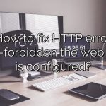 How to fix HTTP error 403.14-forbidden the web server is configured?