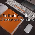 How to fix Kodi unable to create GUI error on Windows?