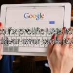 How to fix prolific USB to serial driver error code 10?