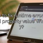 How to fix runtime error 380 Invalid property value Windows 7?