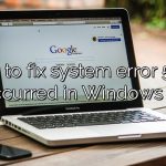 How to fix system error 5 has occurred in Windows 7?