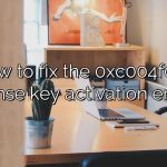 How to fix the 0xc004f063 license key activation error?